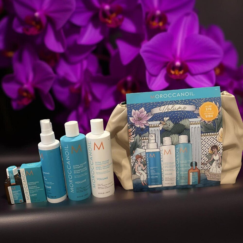 Moroccanoil Volume Shampoo Conditioner Light Treatment Volumizing Mist Free Bag